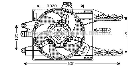 AVA QUALITY COOLING Ventilaator,mootorijahutus FT7571